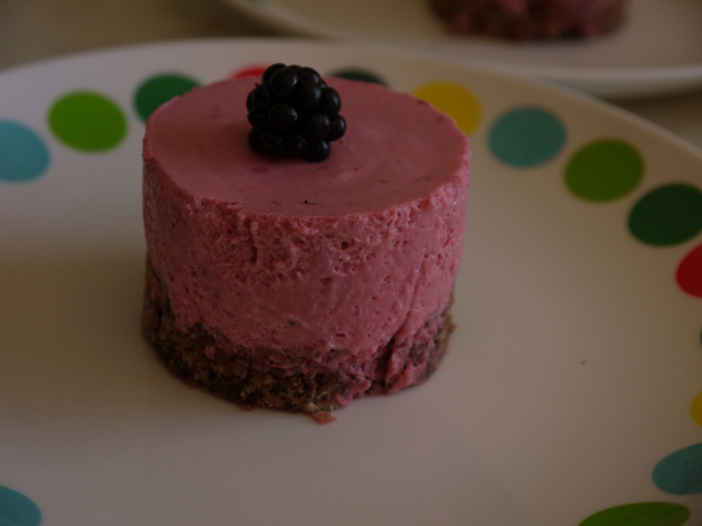 Blackberry Chocolate Crunch Mousse